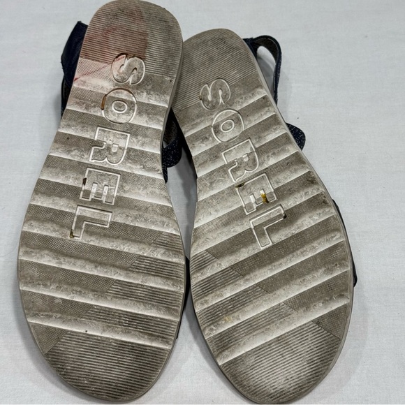 Sorel Ella Navy Sandals - Picture 4 of 7